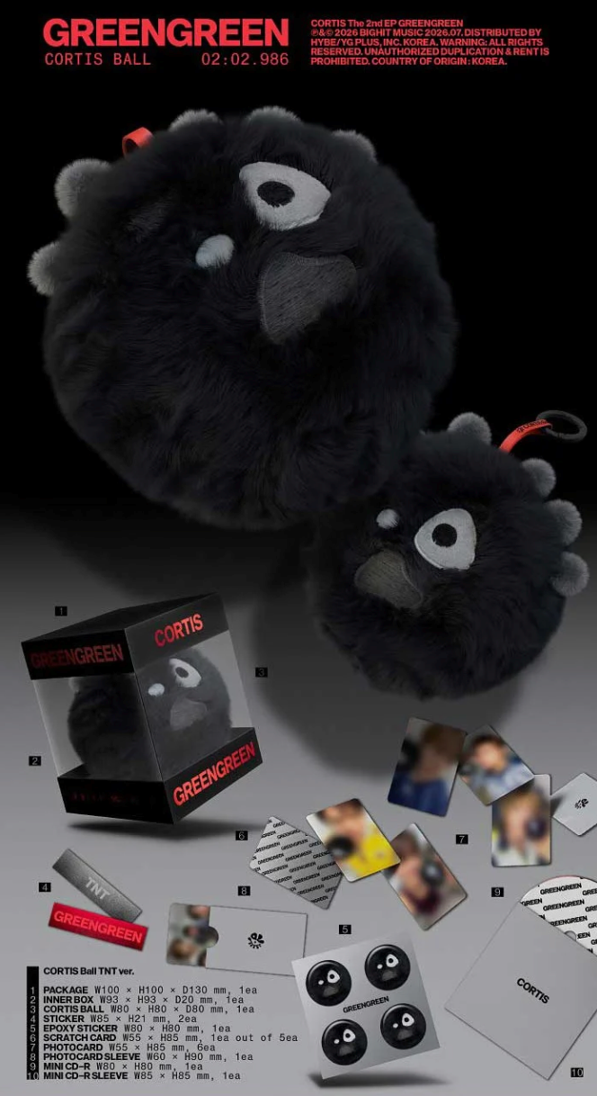 <b>[PRE-ORDER]</b> CORTIS 'GREEN GREEN' 2ND MINI ALBUM CORTIS BALL VER.