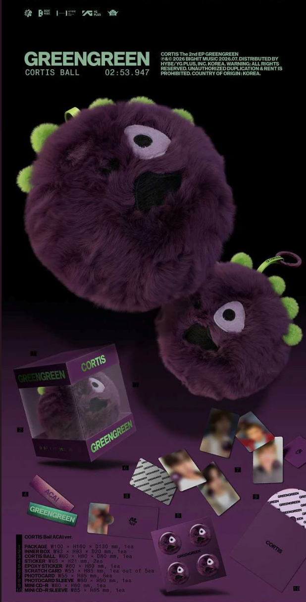 <b>[PRE-ORDER]</b> CORTIS 'GREEN GREEN' 2ND MINI ALBUM CORTIS BALL VER.