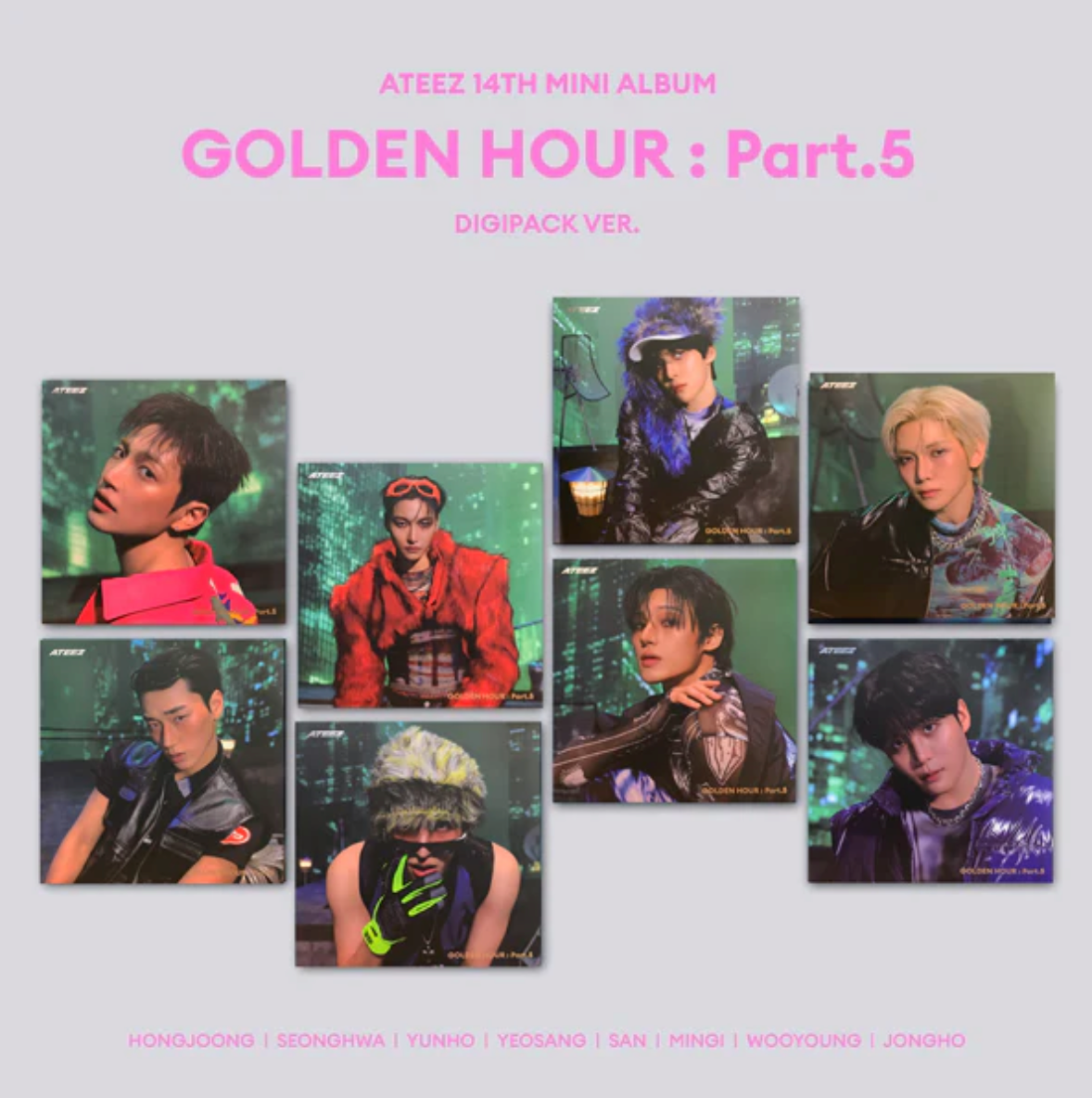 ATEEZ 'GOLDEN HOUR: PART.5' 14TH MINI ALBUM DIGIPACK VER.