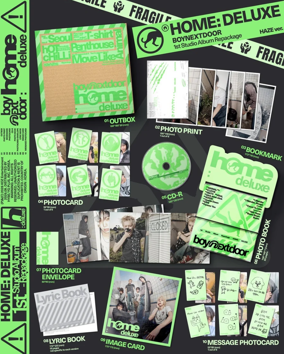 BOYNEXTDOOR 'HOME: DELUXE' 1ST STUDIO ALBUM REPACKAGE