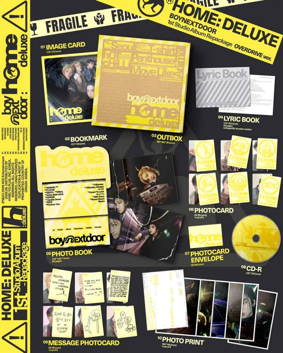 BOYNEXTDOOR 'HOME: DELUXE' 1ST STUDIO ALBUM REPACKAGE