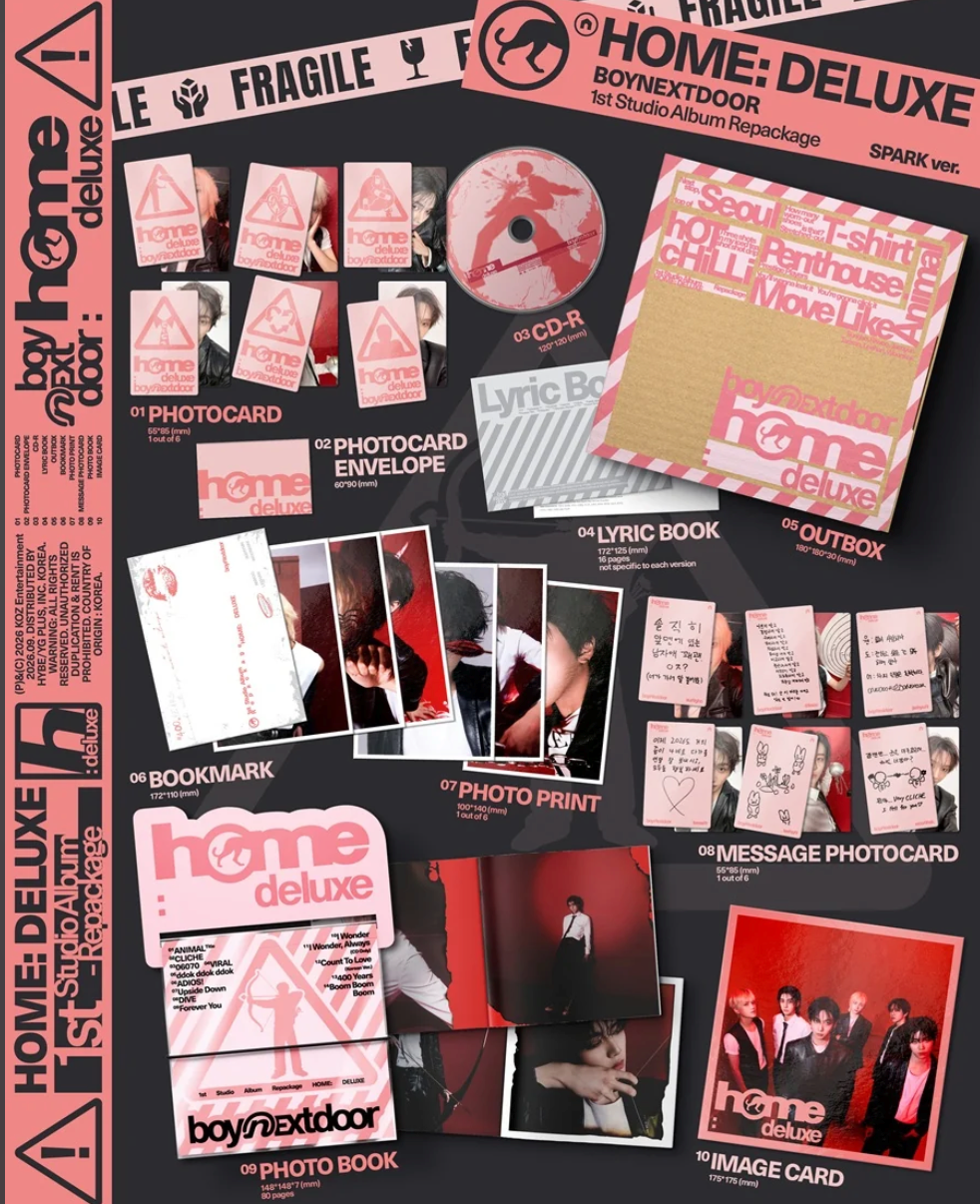 BOYNEXTDOOR 'HOME: DELUXE' 1ST STUDIO ALBUM REPACKAGE