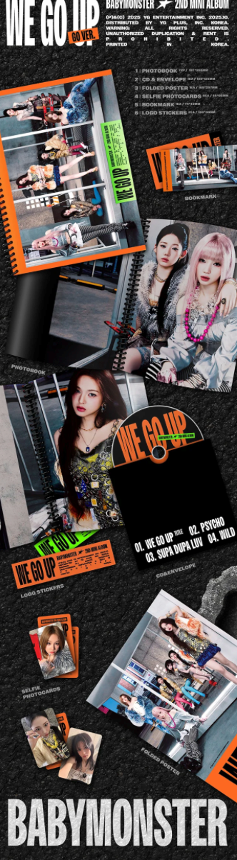 BABYMONSTER 'WE GO UP' 2ND MINI ALBUM