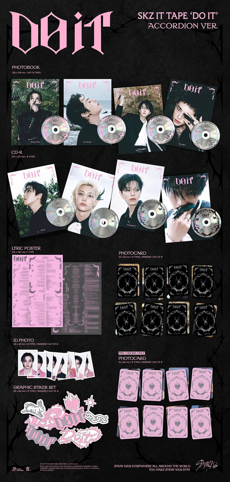 STRAY KIDS SKZ IT TAPE 'DO IT' ACCORDION VER.