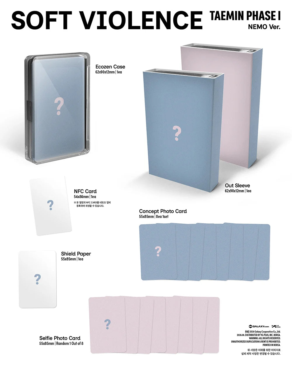 <b>[PRE-ORDER]</b> TAEMIN 'PHASE I : SOFT VIOLENCE' NEMO VER.