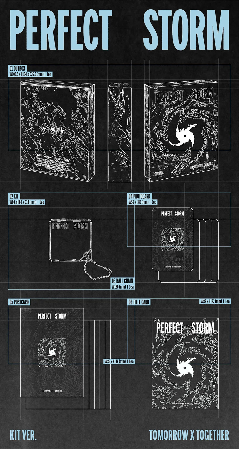 <b>[PRE-ORDER]</b> TXT 'PERFECT STORM' 9TH MINI ALBUM KIT VER.
