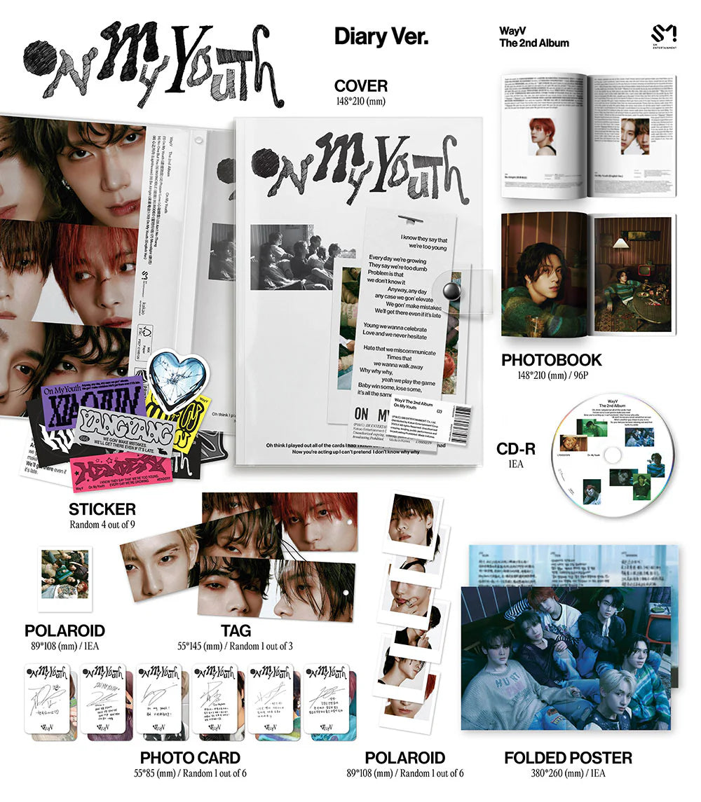 NCT WAYV 'ON MY YOUTH' 2ND ALBUM DIARY VER.