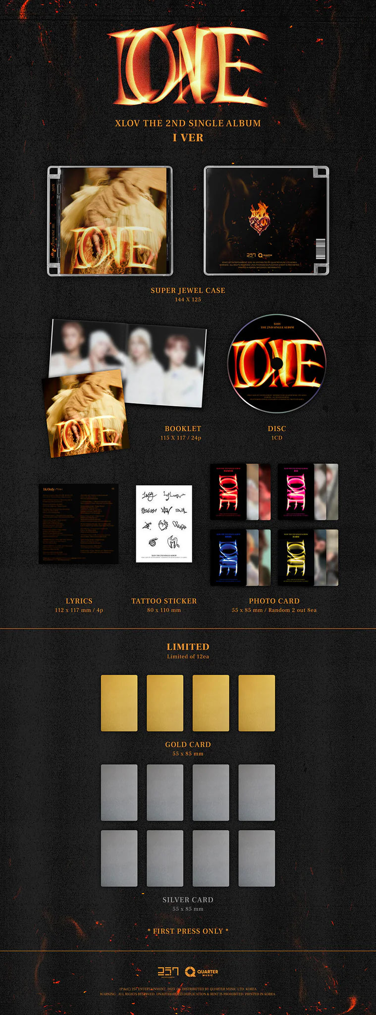 XLOV 'I ONE' 2ND SINGLE ALBUM