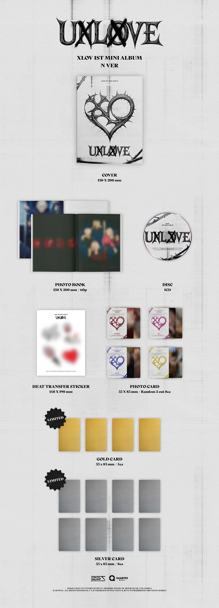 XLOV 'UXLXVE' 1ST MINI ALBUM