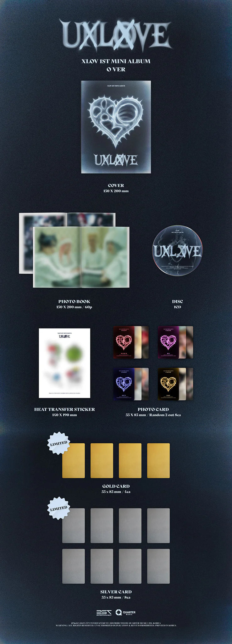 XLOV 'UXLXVE' 1ST MINI ALBUM