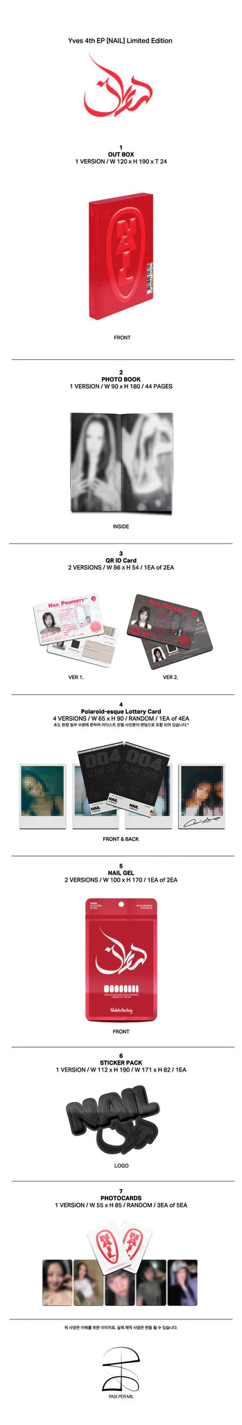 YVES 'NAIL' 4TH EP LIMITED EDITION
