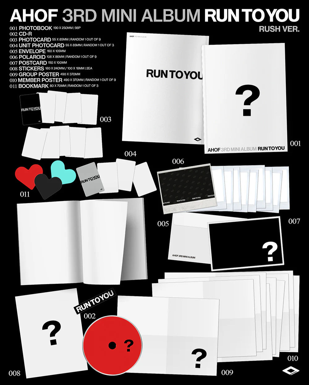 <b>[PRE-ORDER]</b> AHOF 'RUN TO YOU' 3RD MINI ALBUM PHOTOBOOK VER.