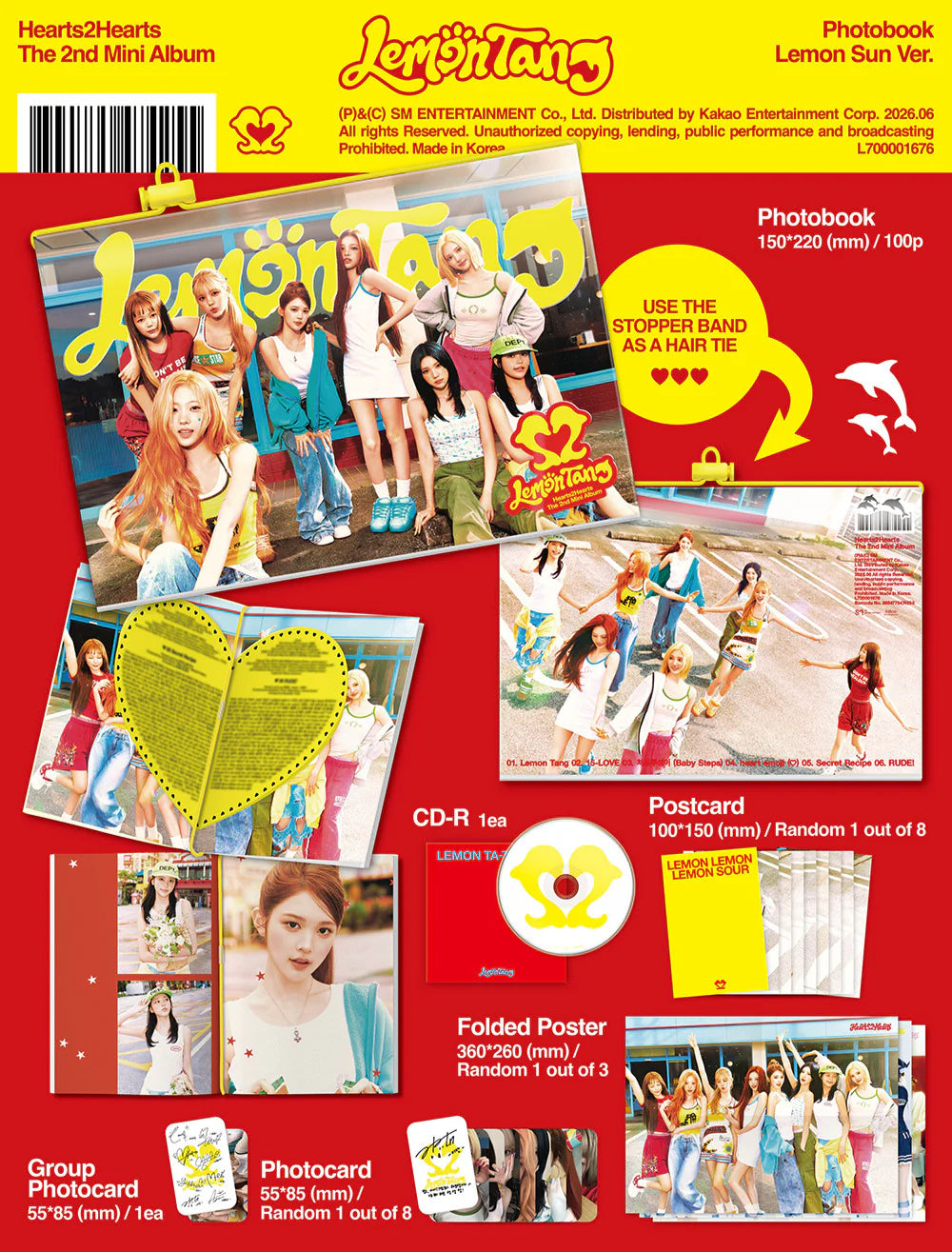 HEARTS2HEARTS 'LEMON TANG' 2ND MINI ALBUM PHOTOBOOK VER.