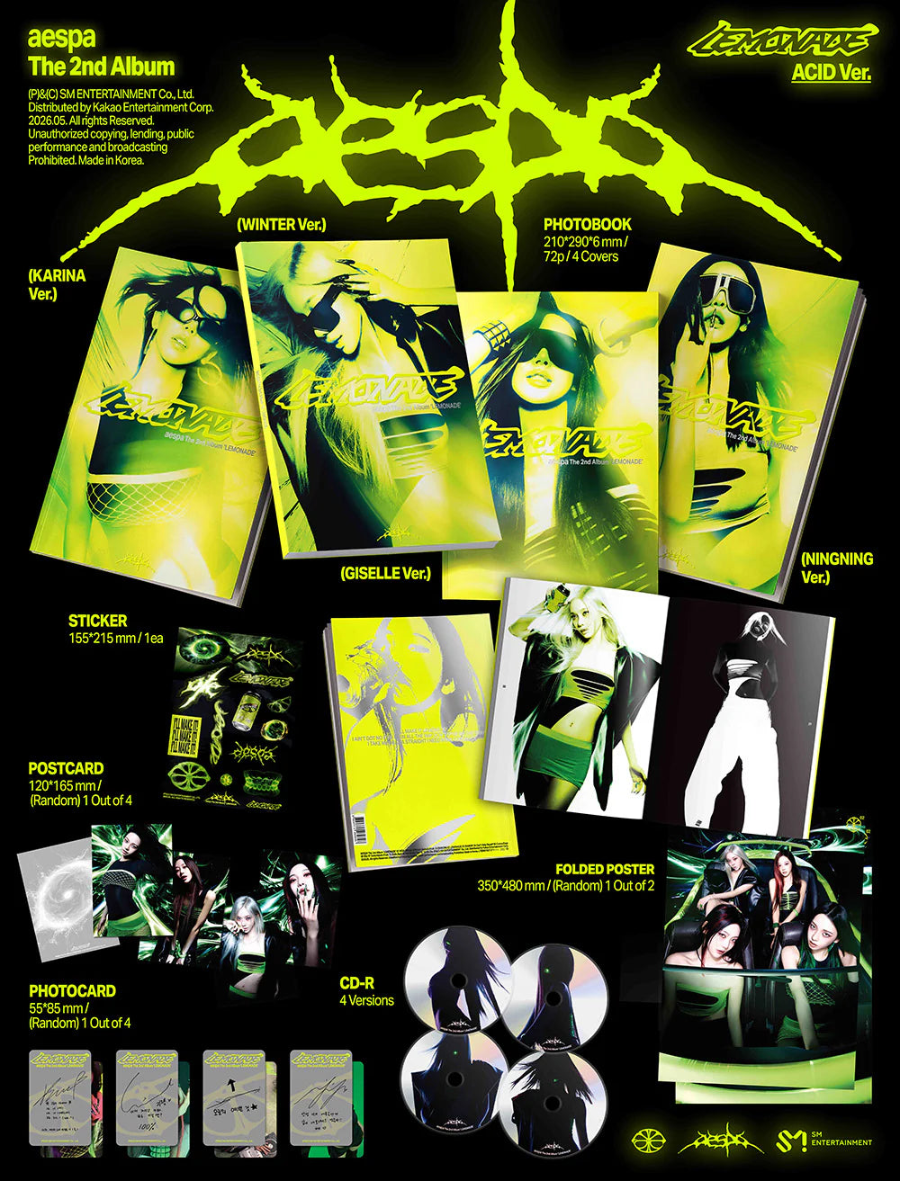 AESPA 'LEMONADE' 2ND FULL ALBUM ACID VER.