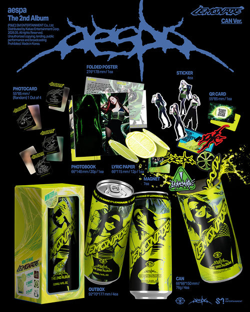 AESPA 'LEMONADE' 2ND FULL ALBUM CAN VER.