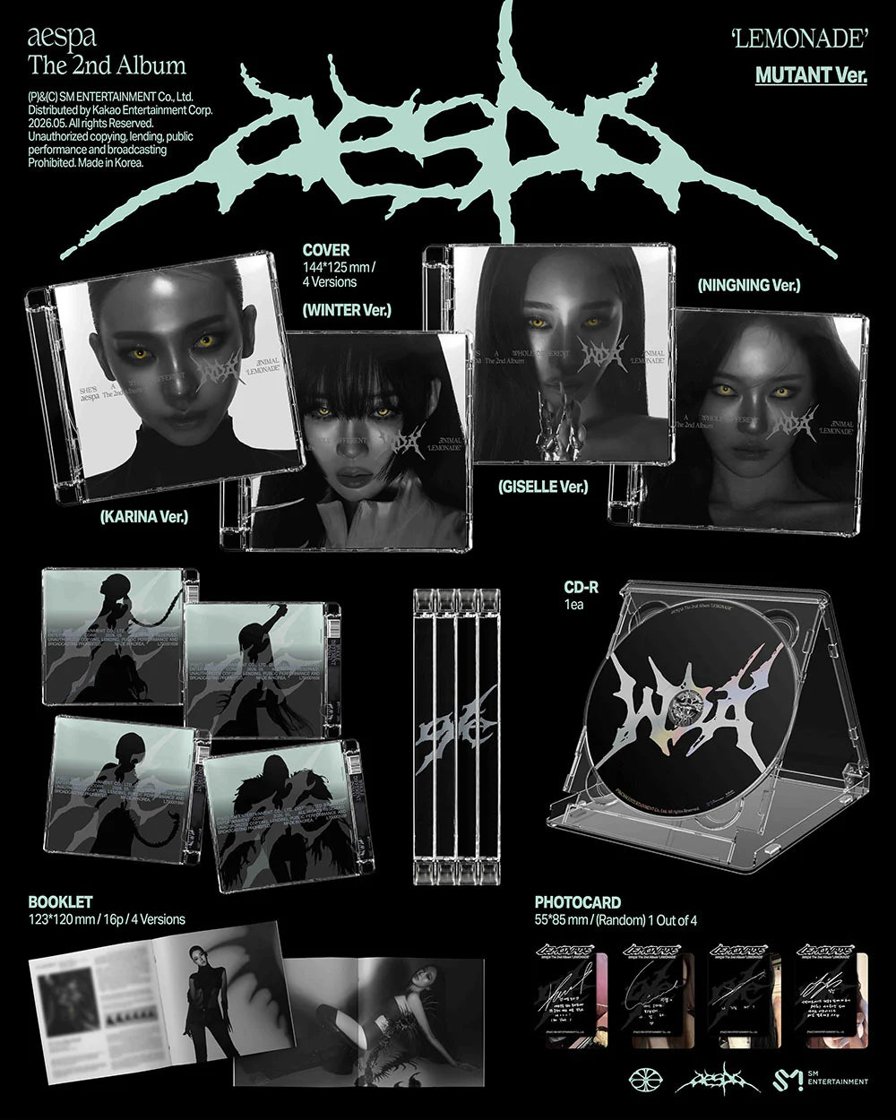 AESPA 'LEMONADE' 2ND FULL ALBUM MUTANT VER.