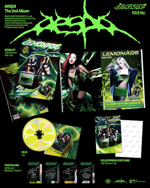 AESPA 'LEMONADE' 2ND FULL ALBUM P.O.S VER.