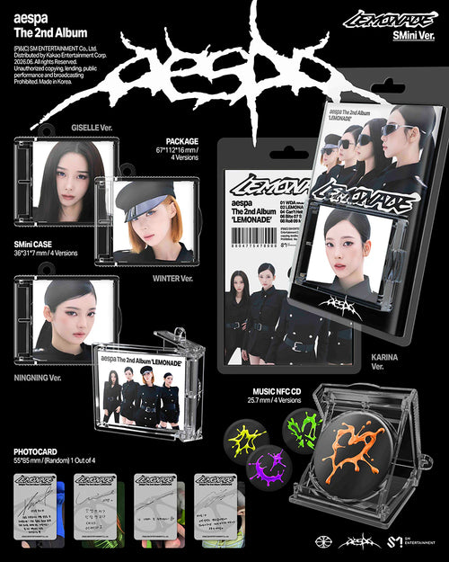 AESPA 'LEMONADE' 2ND FULL ALBUM SMINI VER.