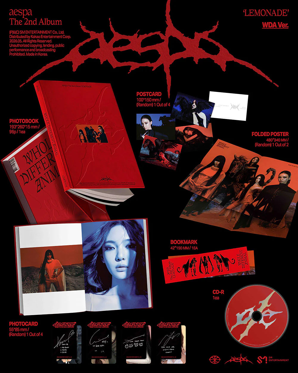 AESPA 'LEMONADE' 2ND FULL ALBUM WDA VER.