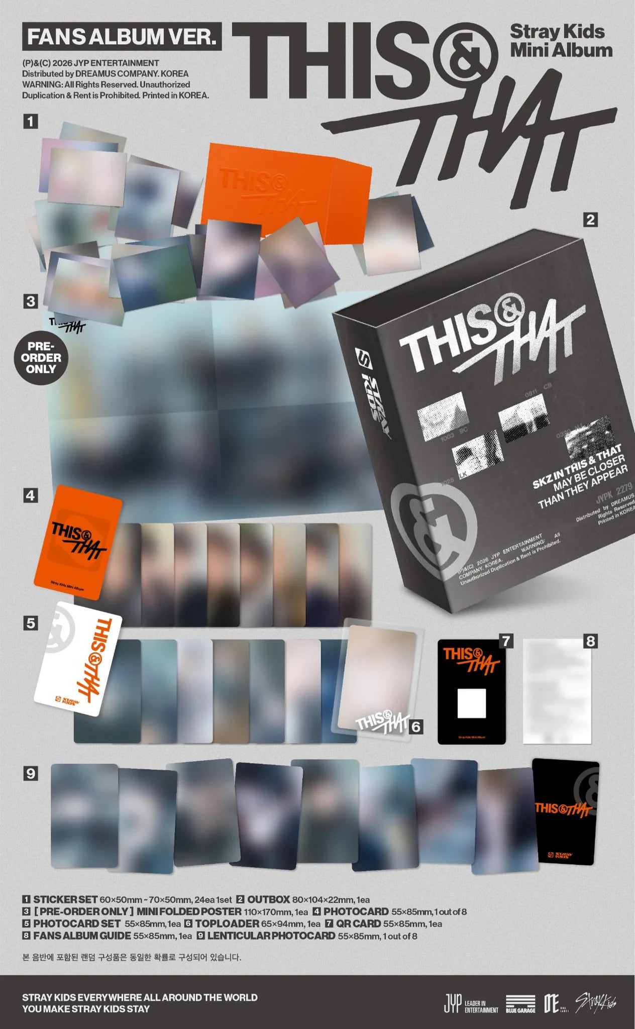 STRAY KIDS 'THIS & THAT' MINI ALBUM FANS ALBUM VER.