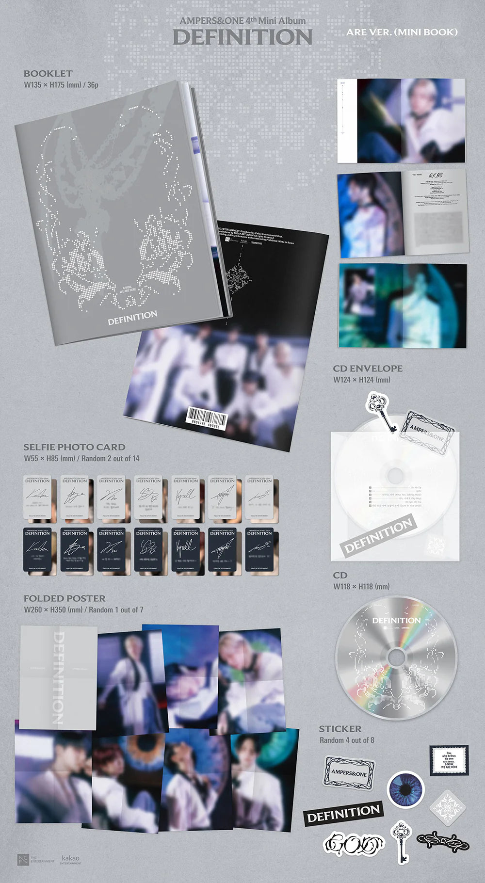 AMPERS&ONE 'DEFINITION' 4TH MINI ALBUM ARE VER.