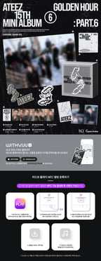<b>[PRE-ORDER]</b> ATEEZ 'GOLDEN HOUR: PART.6' 15TH MINI ALBUM EARPHONE CHARM VER.