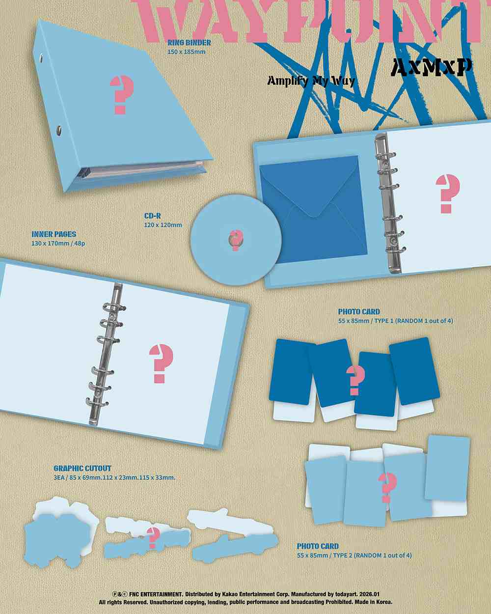 AXMXP 'AMPLIFY MY WAY' 1ST MINI ALBUM WAYPOINT VER.