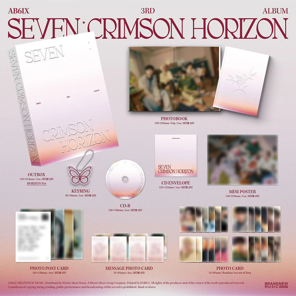 AB6IX 'SEVEN : CRIMSON HORIZON' 3RD FULL ALBUM PHOTOBOOK VER.