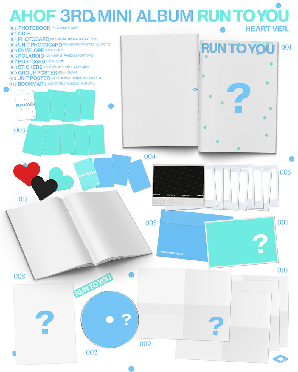 <b>[PRE-ORDER]</b> AHOF 'RUN TO YOU' 3RD MINI ALBUM PHOTOBOOK VER.
