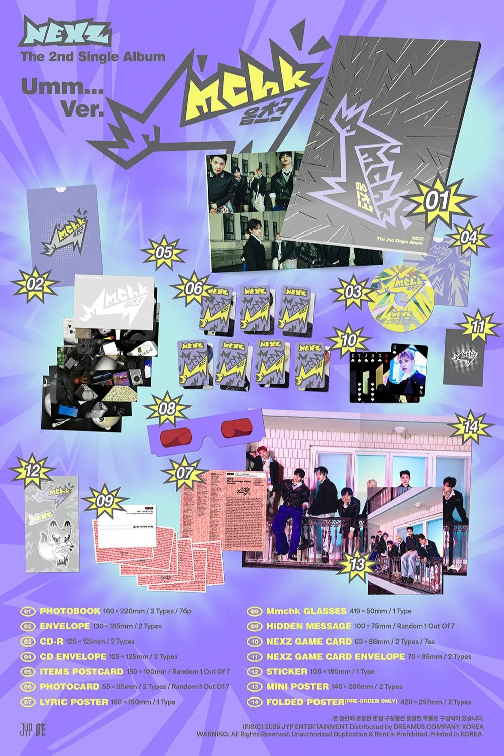 NEXZ 'MMCHK' 2ND SINGLE ALBUM