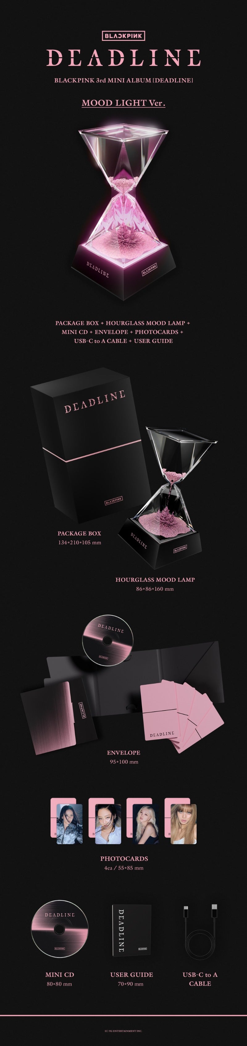 Blackpink 3rd mini album Deadline Mood light version contents official k-pop