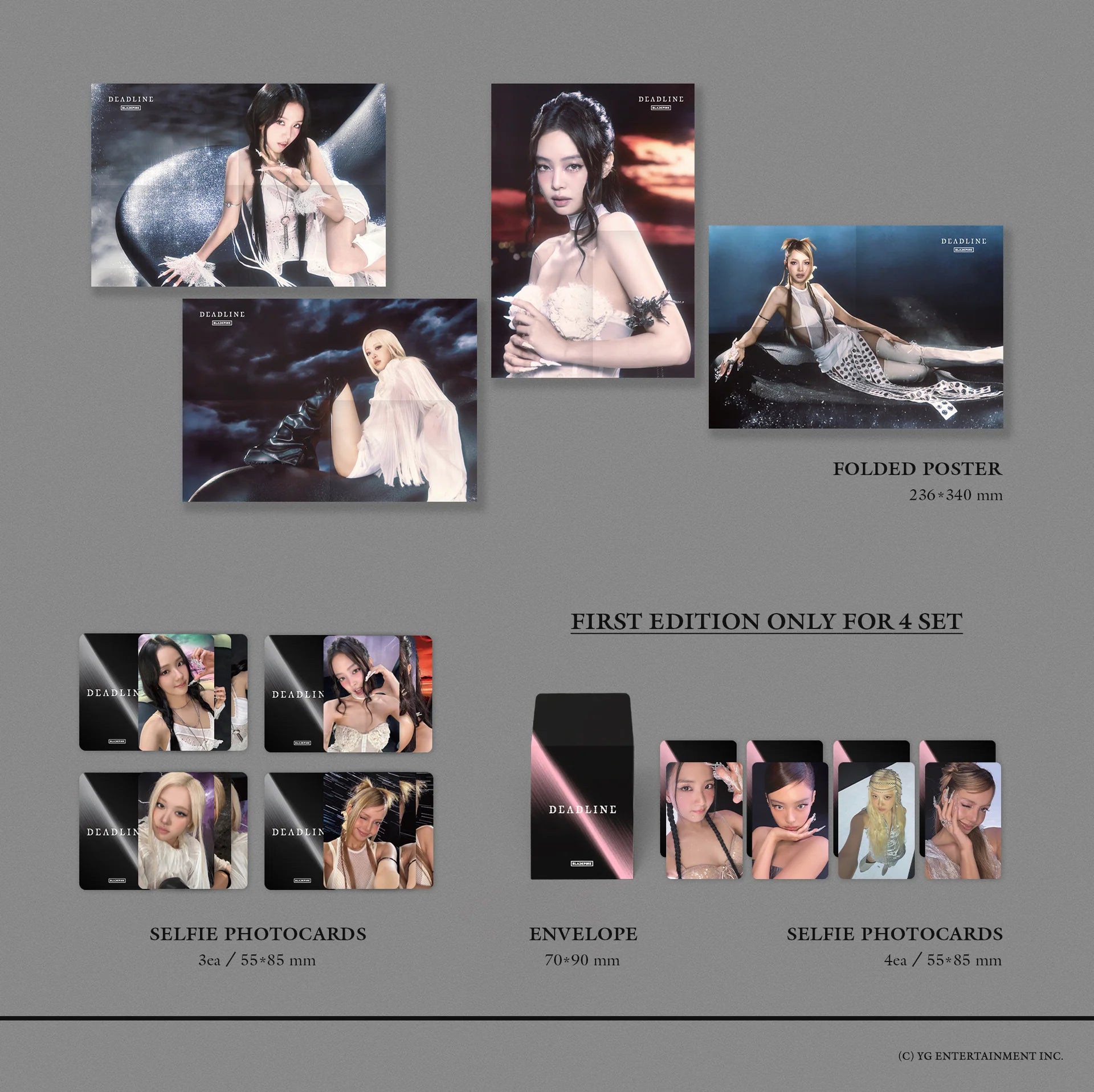 Blackpink Deadline Album Silver version poster image official K-pop 