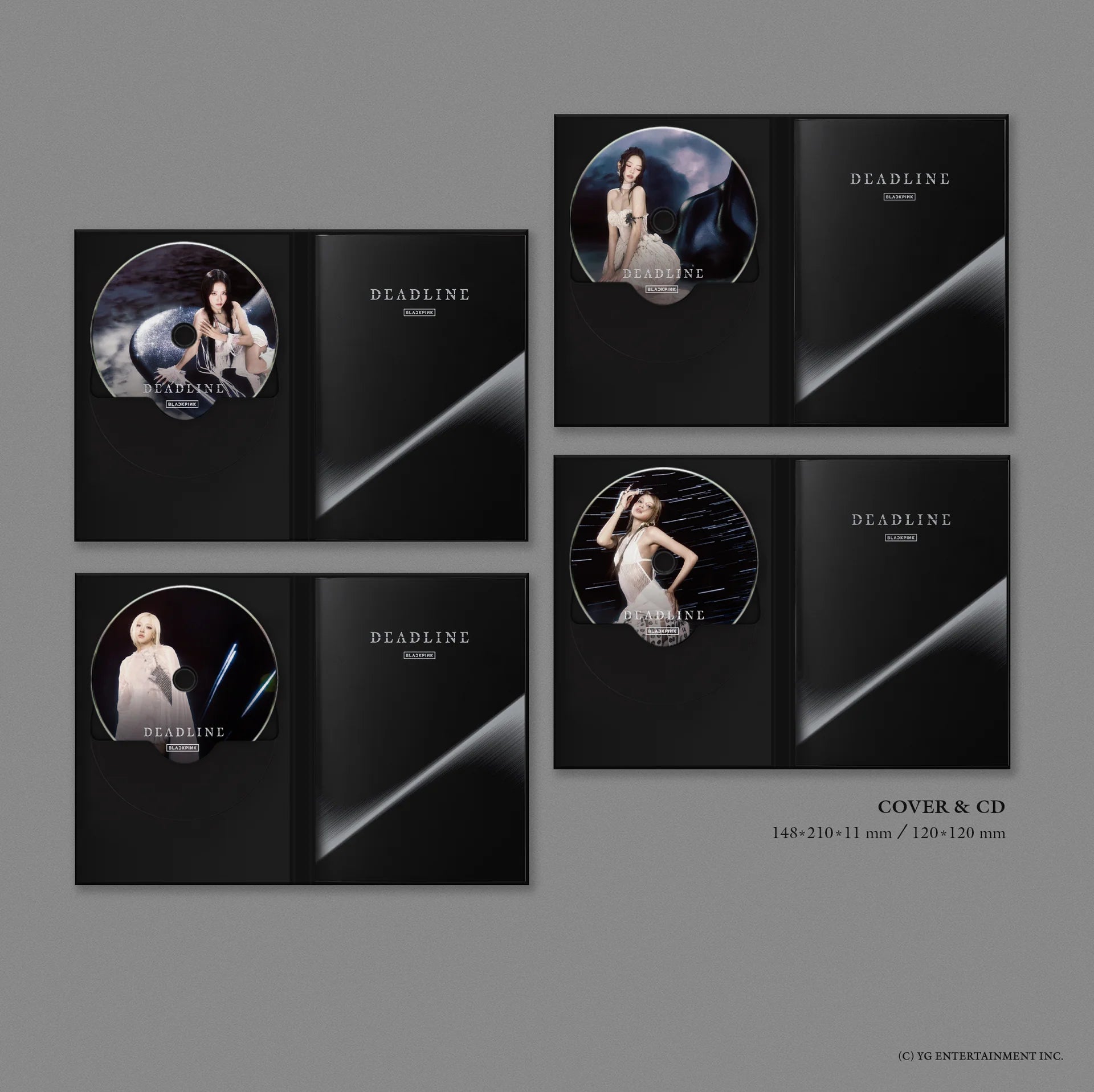 Blackpink Deadline Album Silver version with CD image official K-pop merchandise