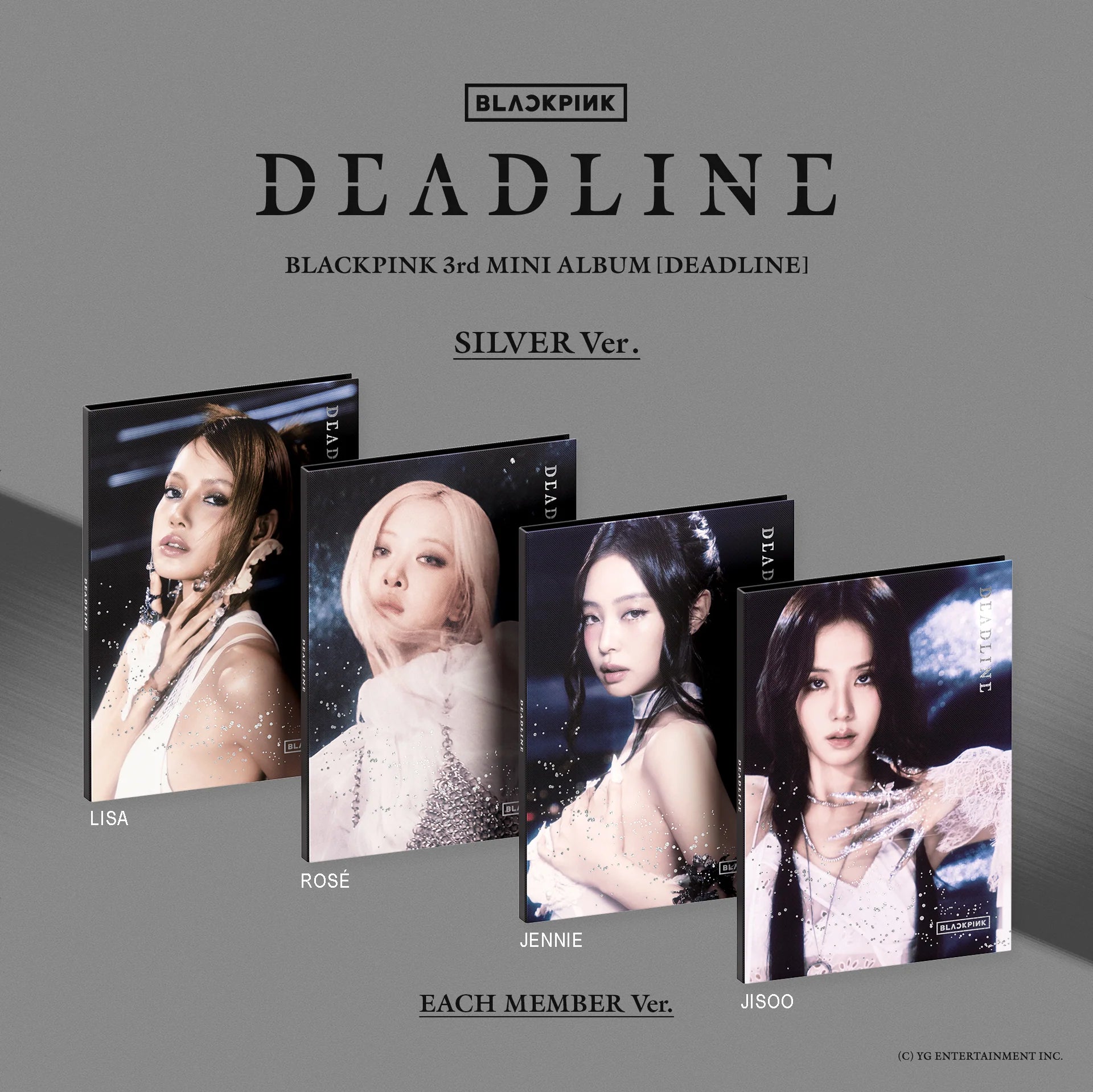 BLACKPINK 'DEADLINE' 3RD MINI ALBUM SILVER VER.