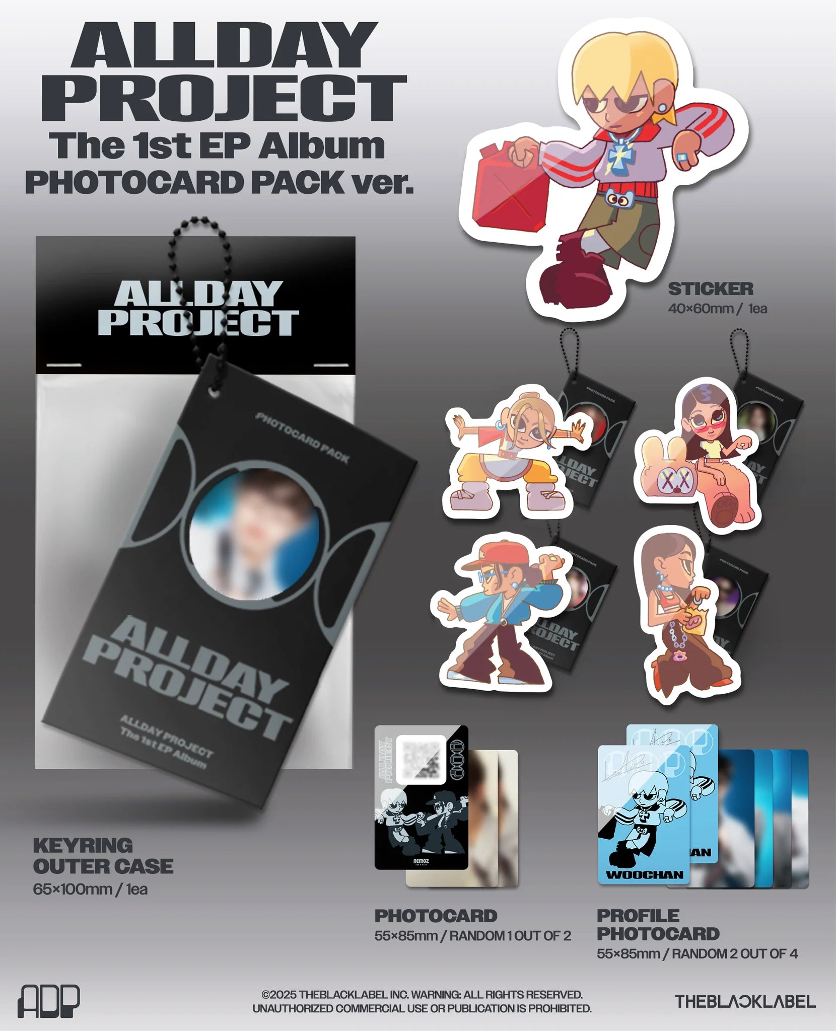 ALLDAY PROJECT 'ALLDAY PROJECT' 1ST MINI ALBUM PHOTOCARD PACK VER. [RANDOM]