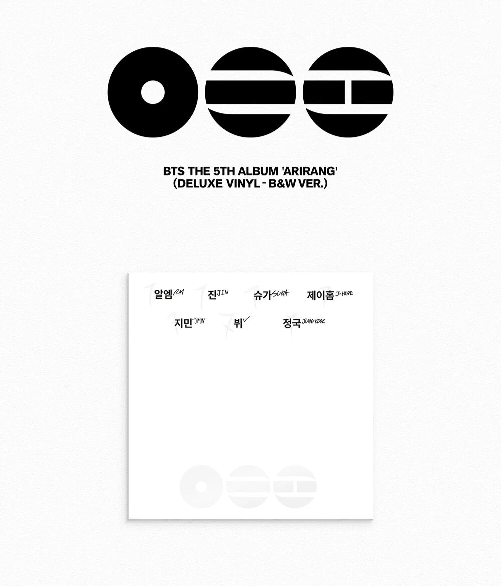 BTS 'ARIRANG' 5TH FULL ALBUM DELUXE VINYL