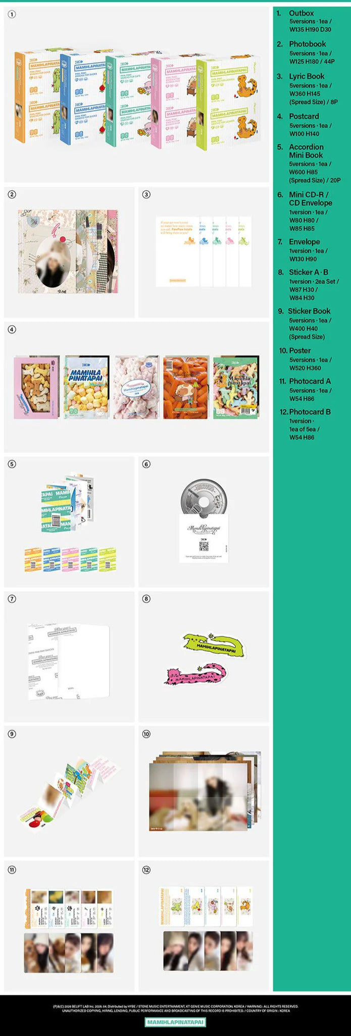 ILLIT 'MAMIHLAPINATAPAI' 4TH MINI ALBUM PAW PAW VER.