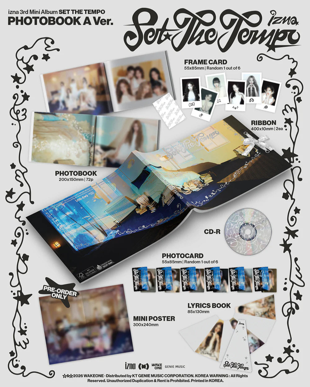 IZNA 'SET THE TEMPO' 3RD MINI ALBUM PHOTOBOOK VER.