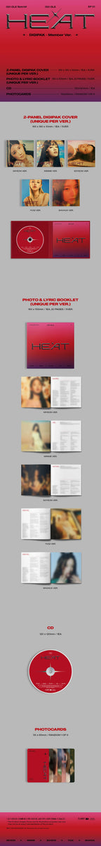 (G)I-DLE 'HEAT' 1ST SPECIAL EP MEMBER VER. [RANDOM]