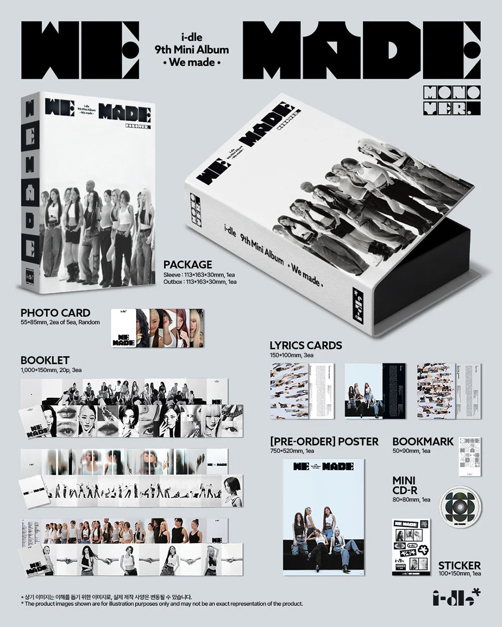 I-DLE 'WE MADE' 9TH MINI ALBUM MONO VER.