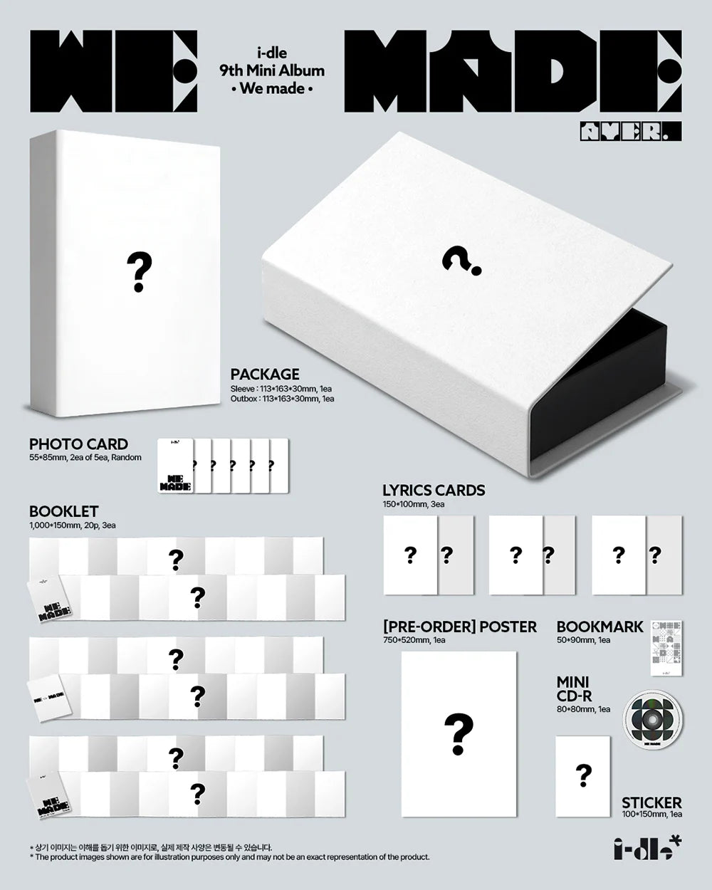 <b>[PRE-ORDER]</b> I-DLE 'WE MADE' 9TH MINI ALBUM A VER.