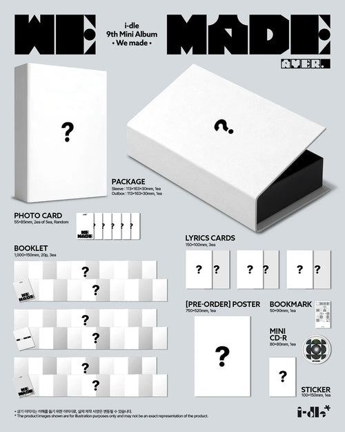 <b>[PRE-ORDER]</b> I-DLE 'WE MADE' 9TH MINI ALBUM A VER.