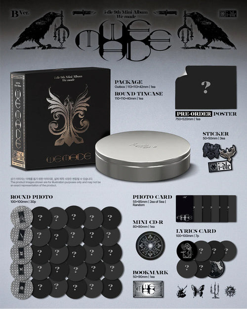 <b>[PRE-ORDER]</b> I‑DLE 'WE MADE' 9TH MINI ALBUM B VER.