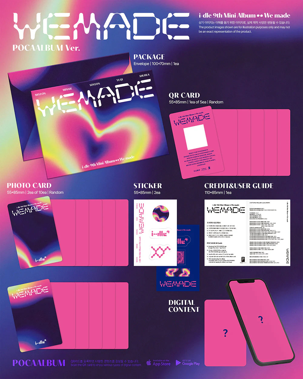 <b>[PRE-ORDER]</b> I-DLE 'WE MADE' 9TH MINI ALBUM POCAALBUM VER.