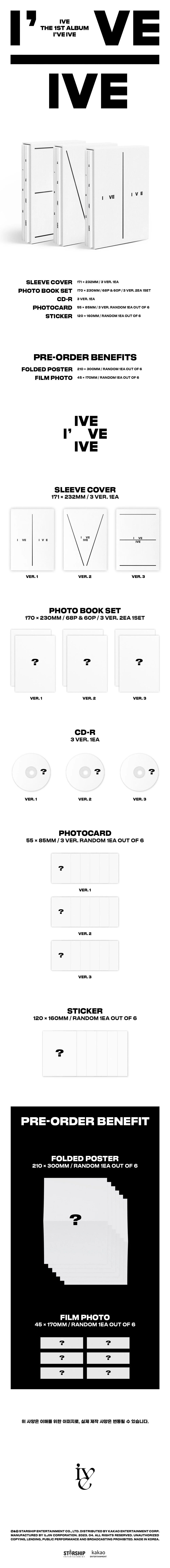 IVE 'I'VE IVE' 1ST STUDIO ALBUM REGULAR VER.