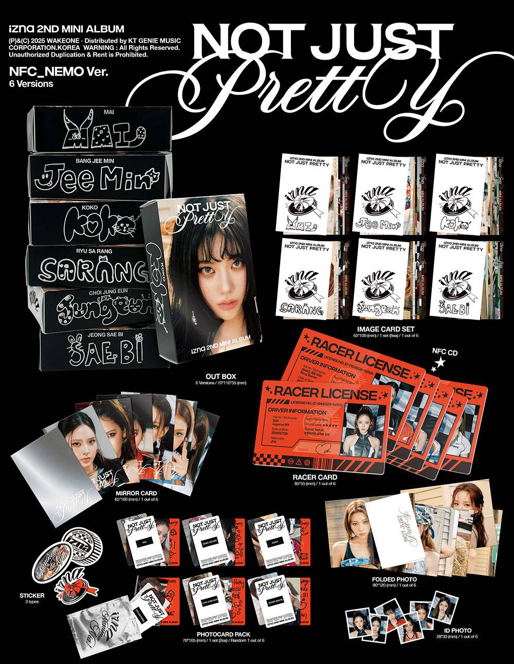 IZNA 'NOT JUST PRETTY' 2ND MINI ALBUM NFC NEMO VER.