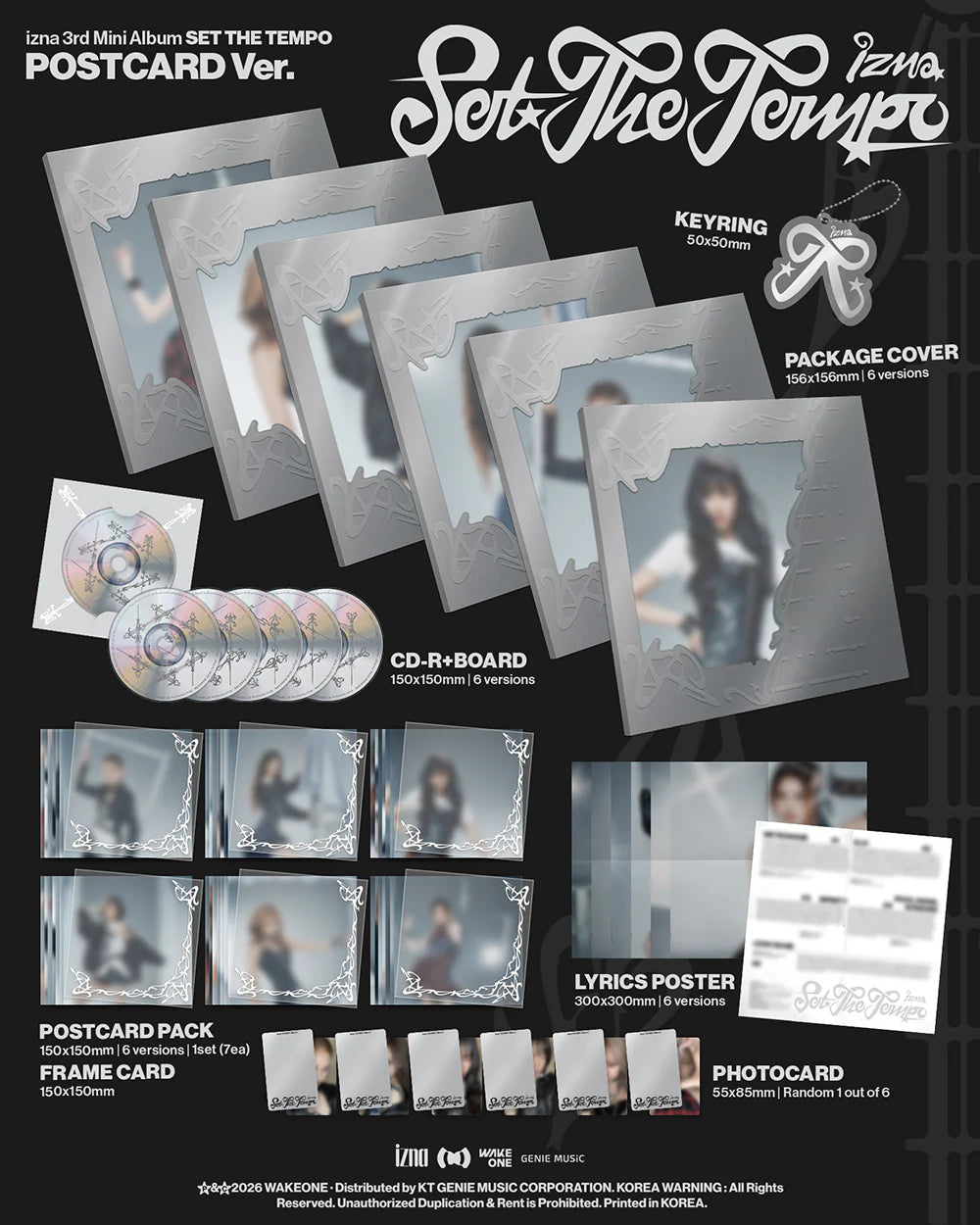 IZNA 'SET THE TEMPO' 3RD MINI ALBUM POSTCARD VER.