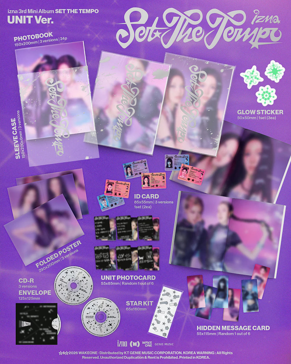 IZNA 'SET THE TEMPO' 3RD MINI ALBUM UNIT VER.