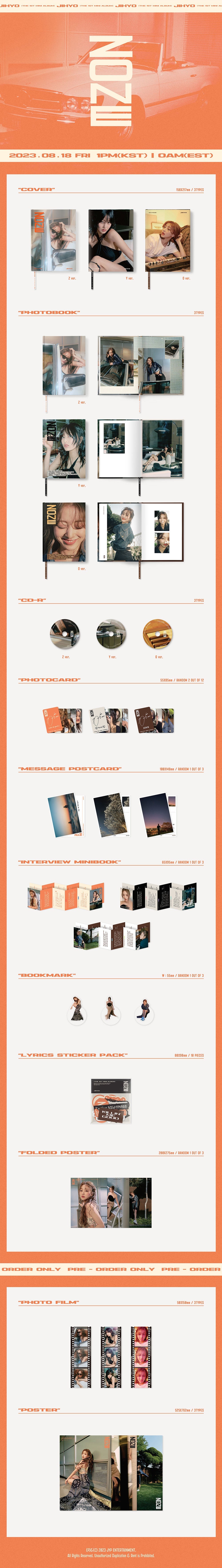 TWICE JIHYO 'ZONE' 1ST MINI ALBUM PHOTOBOOK VER. [RANDOM]