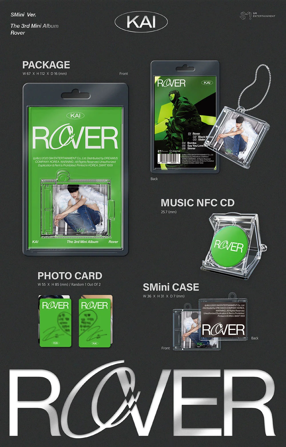 EXO KAI 'ROVER' 3RD MINI ALBUM SMINI VER.